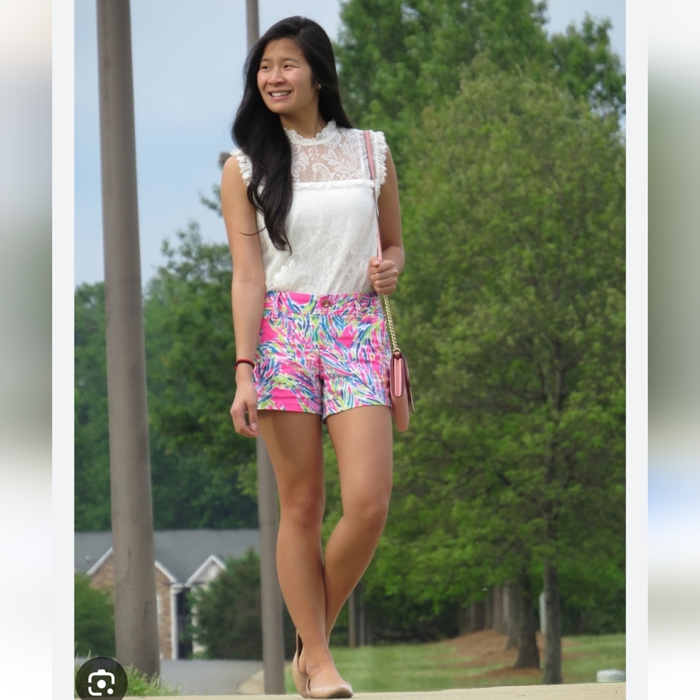 Lily Pulitzer Callahan Multi Color Shorts  Sz 0 GUC